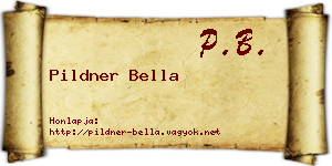 Pildner Bella névjegykártya